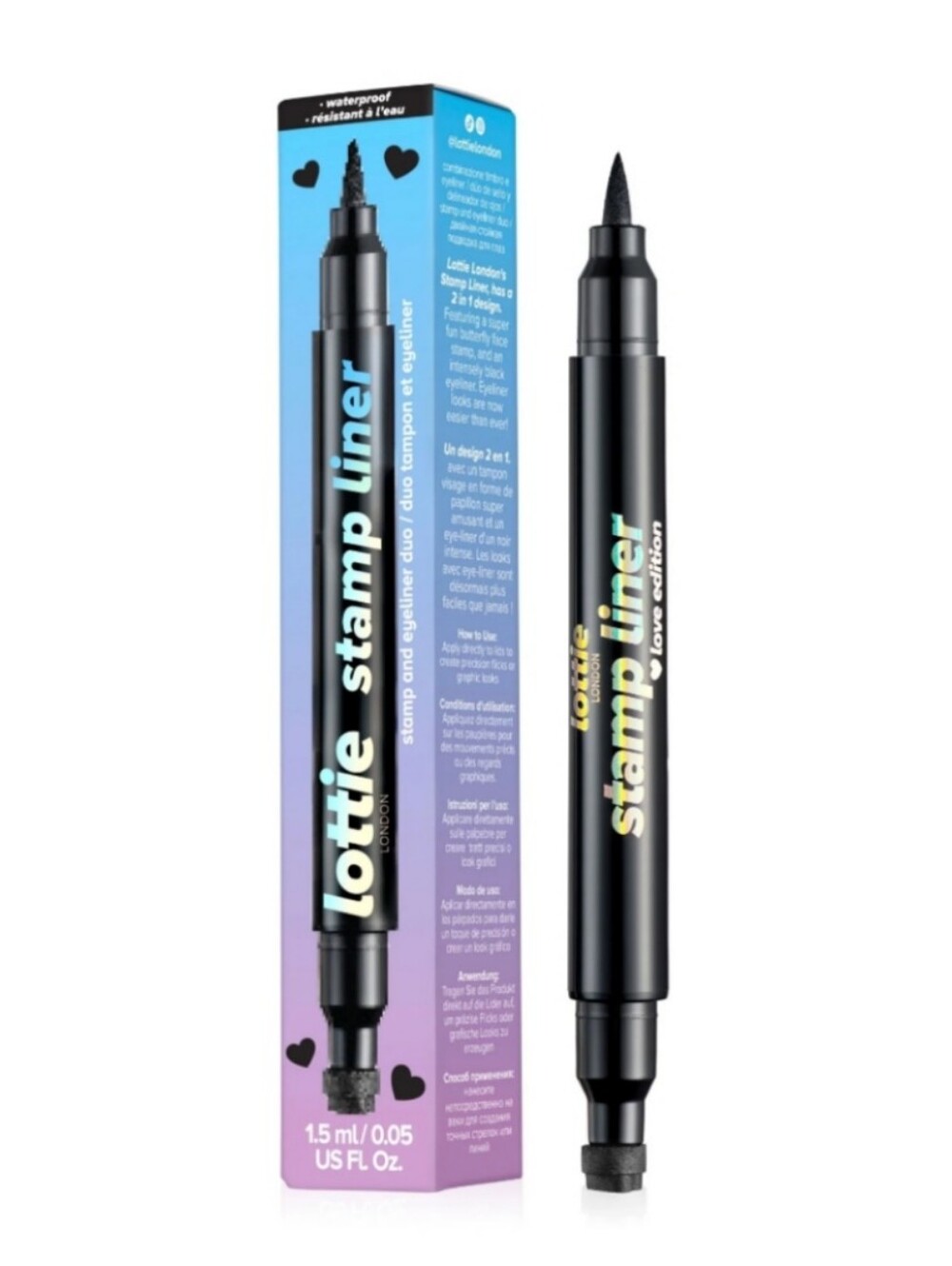 Lottie London Heart Stamp Eyeliner - Black